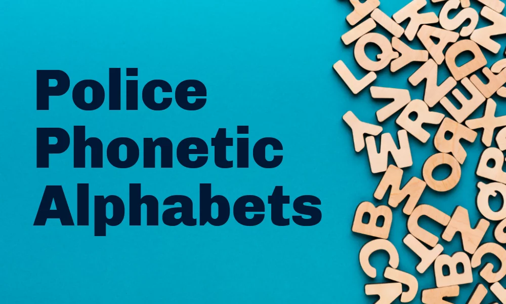The police alphabet: an important 'language' for LEOs
